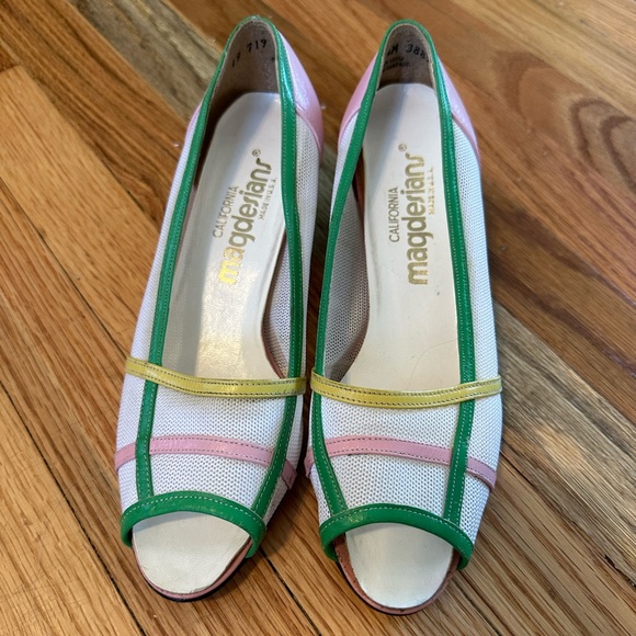 1980’s Vintage Pastel Shoes Size 5.5 - Picture 3 of 7